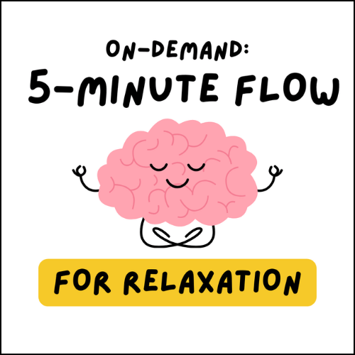 A cartoon brain meditating over a white background